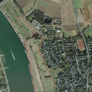 Luftbild der Ausgleichsfläche im Bereich Bonn-Beuel/ Schwarzrheindorf