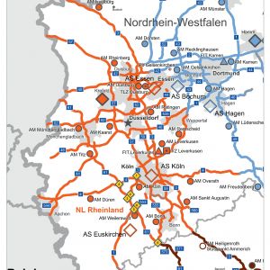 Übersichtskarte der Flutschäden © Autobahn GmbH