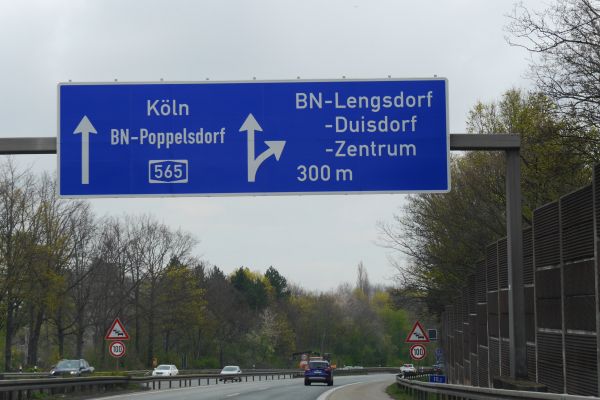 Die Abfahrt Bonn-Lengsdorf