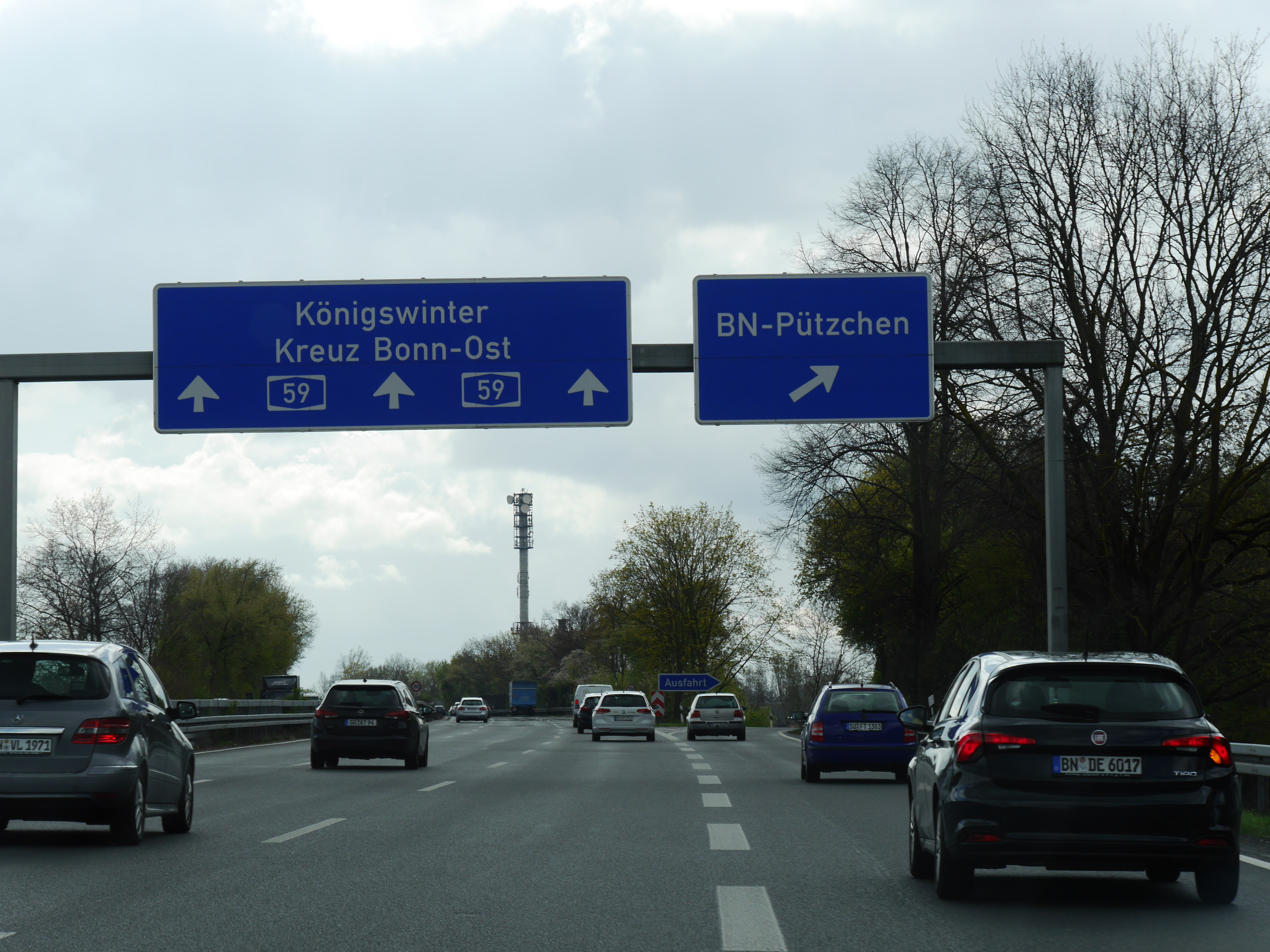 A59 Abfahrt Pützchen