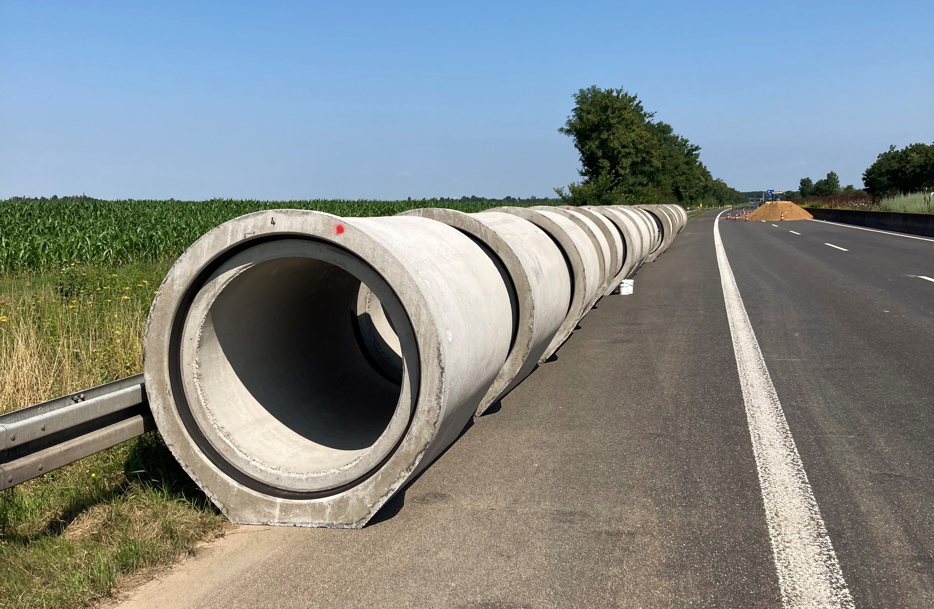 Reparaturarbeiten an der A61 