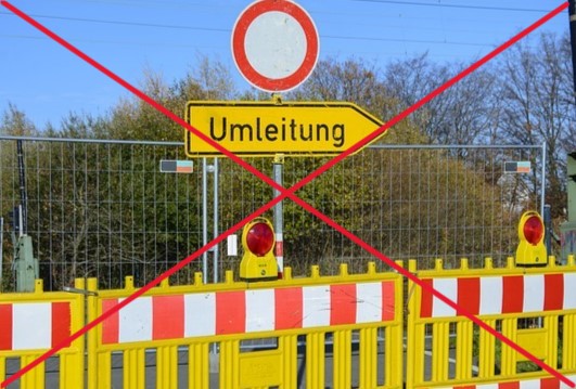 Umleitung entfällt