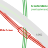 Schematische Skizze Brückenersatzneubau A562 / S13